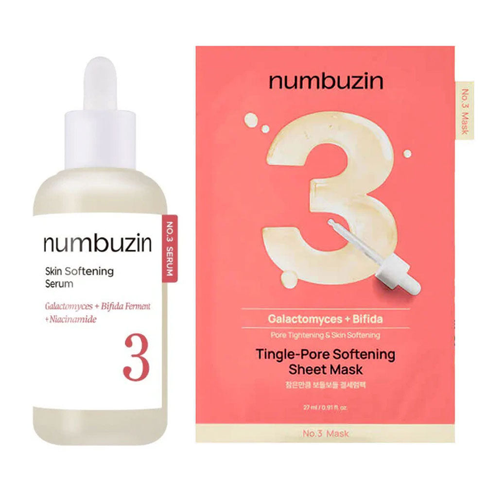 NUMBUZIN No.3 Skin Softening Serum 80ml Special Set - Peaches&Creme Shop Korean Skincare Malta