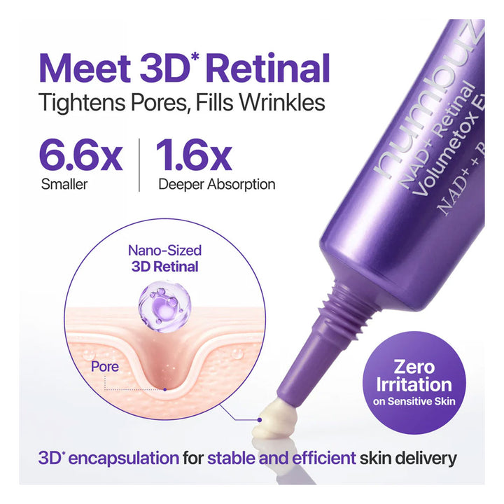 NUMBUZIN No.9 NAD+ Retinal Volumetox Eye Cream - Peaches&Creme Shop Korean Skincare Malta