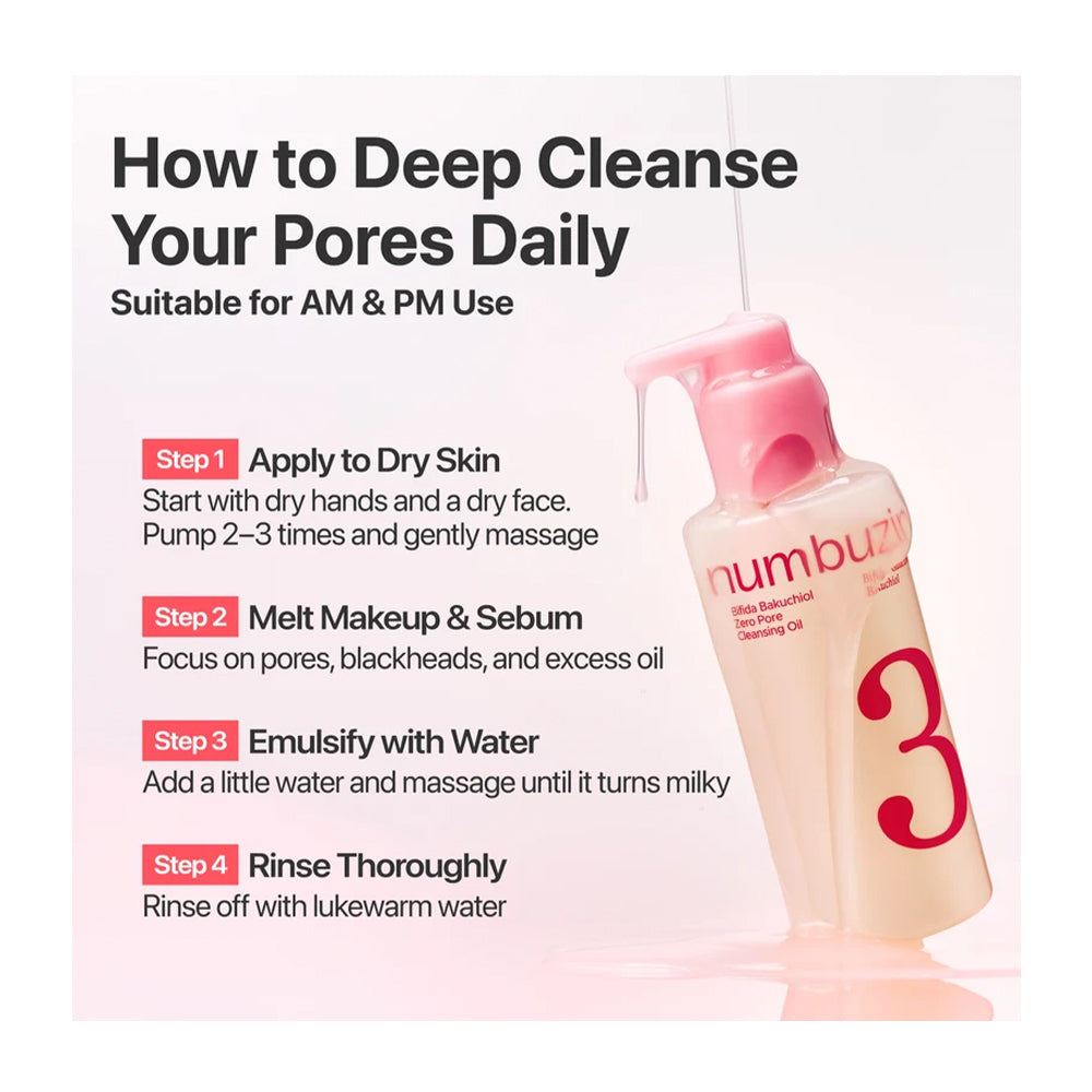 No.3 Bifida Bakuchiol Zero Pore Cleansing Oil
