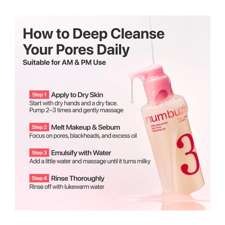 No.3 Bifida Bakuchiol Zero Pore Cleansing Oil