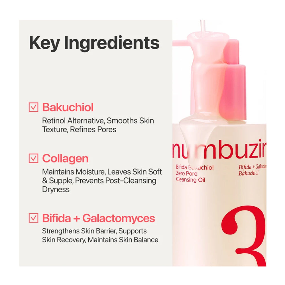 No.3 Bifida Bakuchiol Zero Pore Cleansing Oil