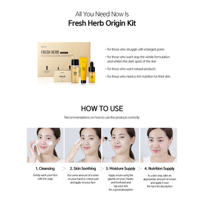 NACIFIC Fresh Herb Origin Set - Peaches&Creme Shop Korean Skincare Malta