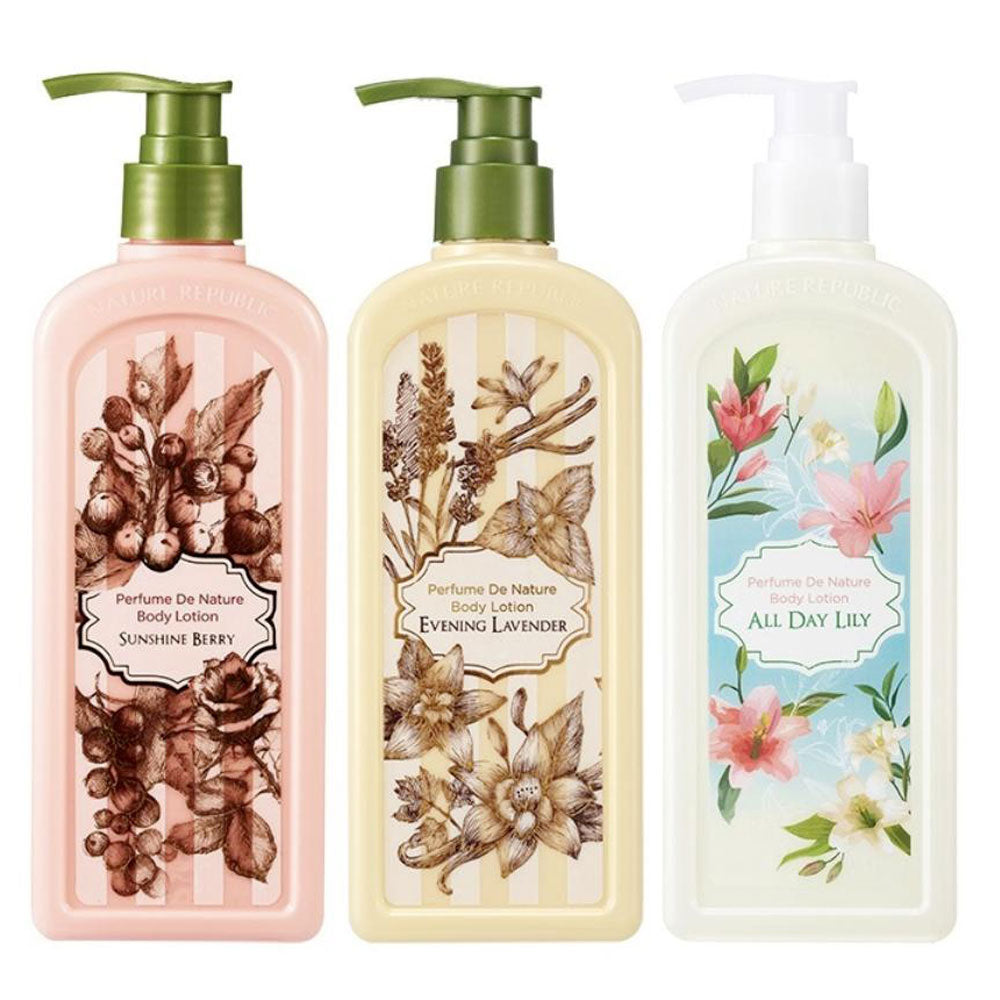 NATURE REPUBLIC Perfume De Nature Body Lotion - Peaches&Creme Shop Korean Skincare Malta