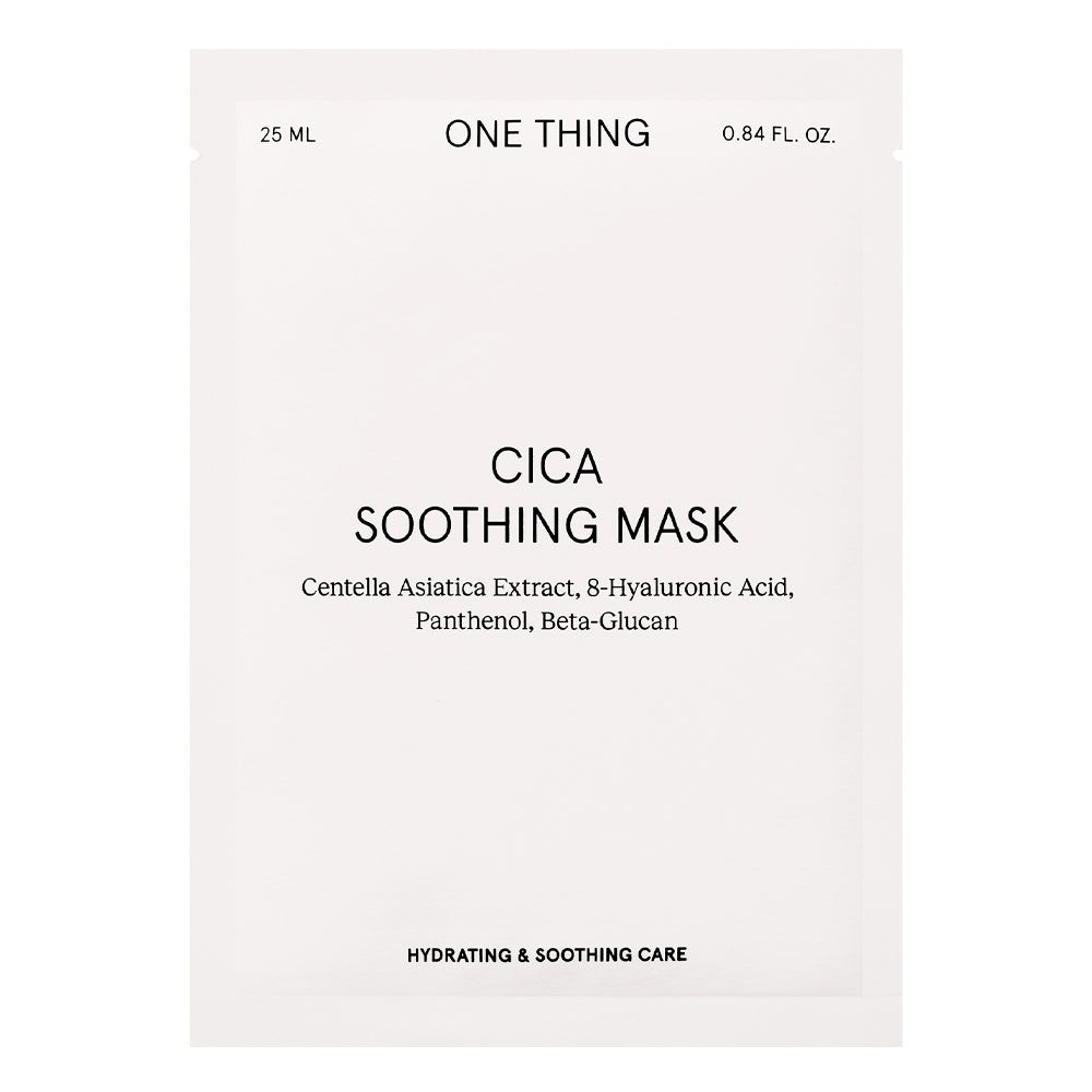 ONE THING Cica Soothing Mask - Peaches&Creme Shop Korean Skincare Malta