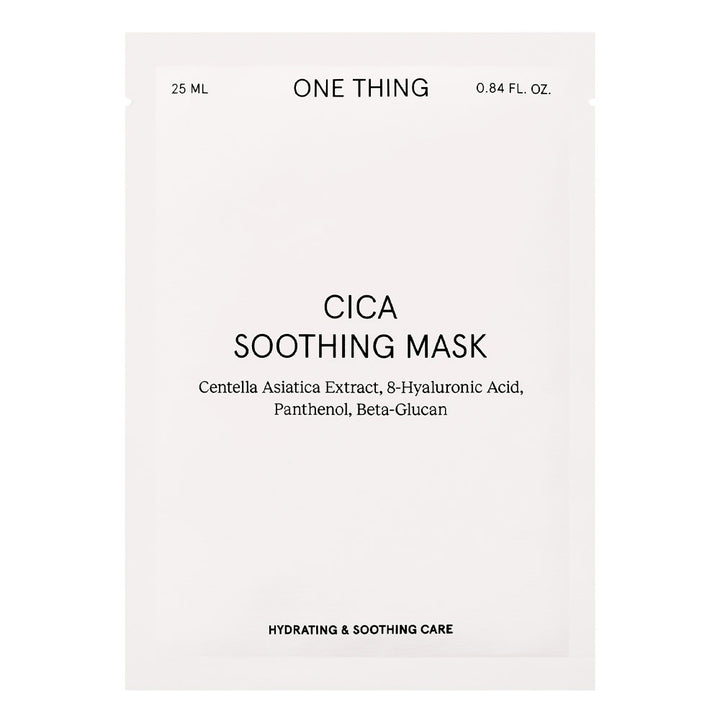 ONE THING Cica Soothing Mask - Peaches&Creme Shop Korean Skincare Malta