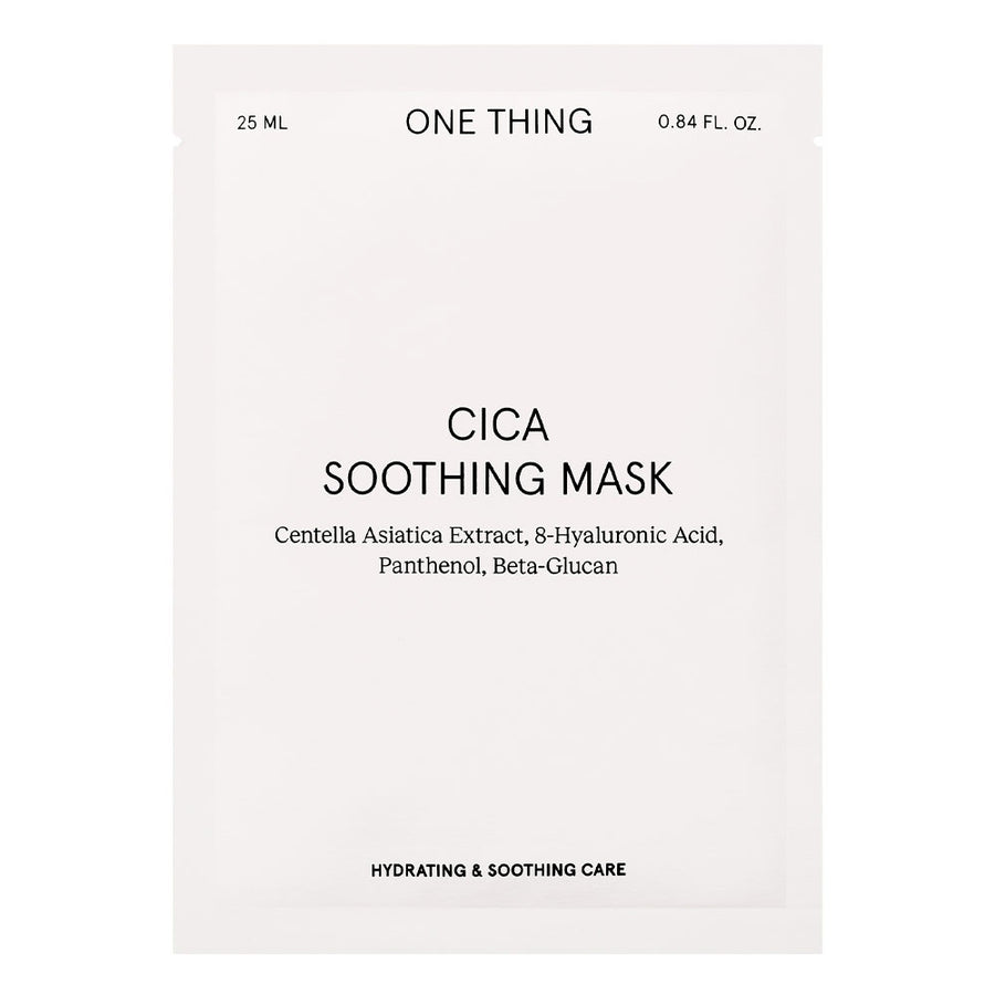 ONE THING Cica Soothing Mask - Peaches&Creme Shop Korean Skincare Malta