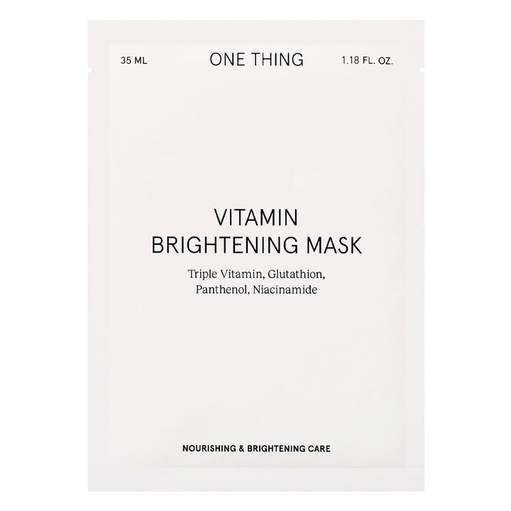 ONE THING Vitamin Brightening Mask - Peaches&Creme Shop Korean Skincare Malta