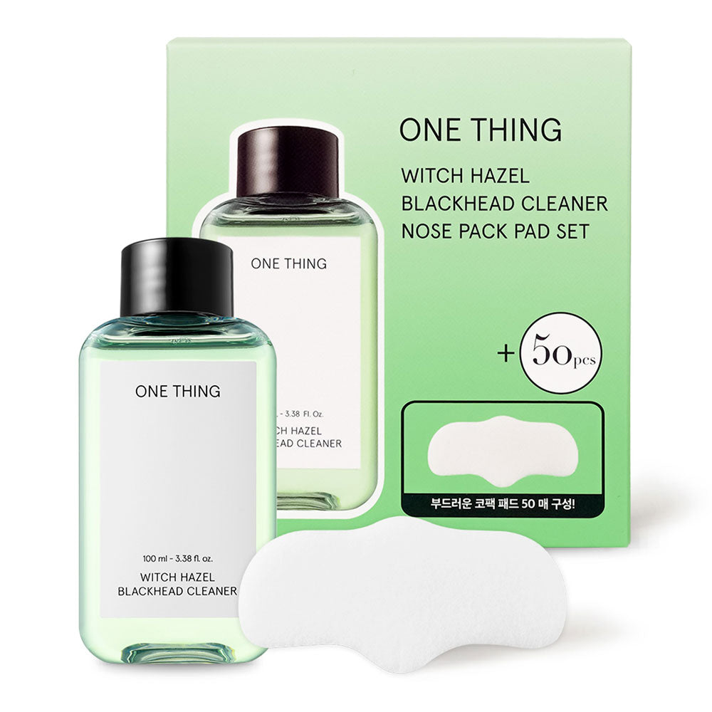 ONE THING Witch Hazel Blackhead Cleaner Pad Set - Peaches&Creme Shop Korean Skincare Malta
