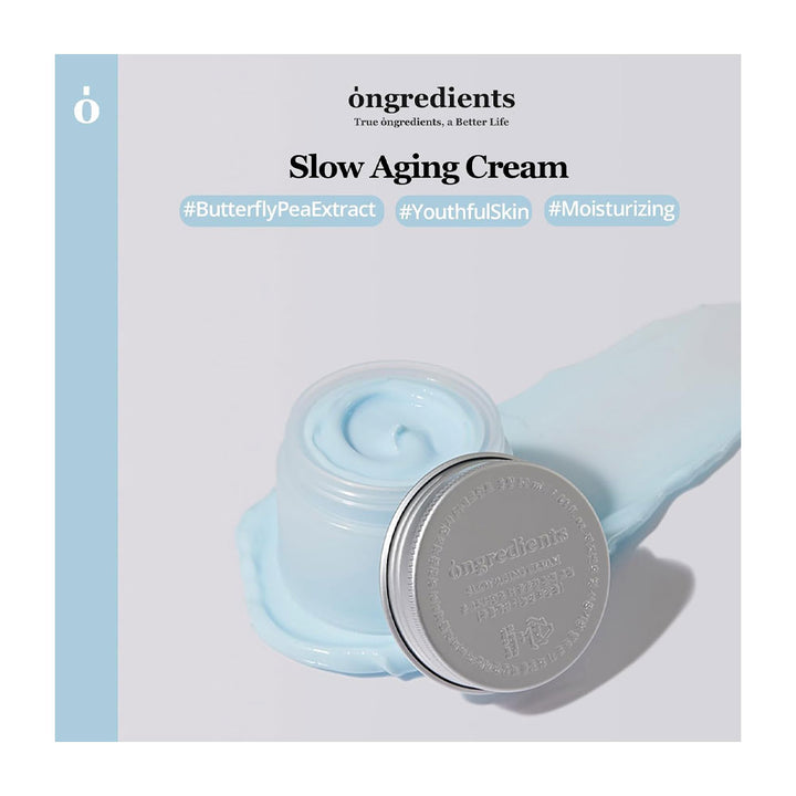 ONGREDIENTS Slow Aging Cream - Peaches&Creme Shop Korean Skincare Malta