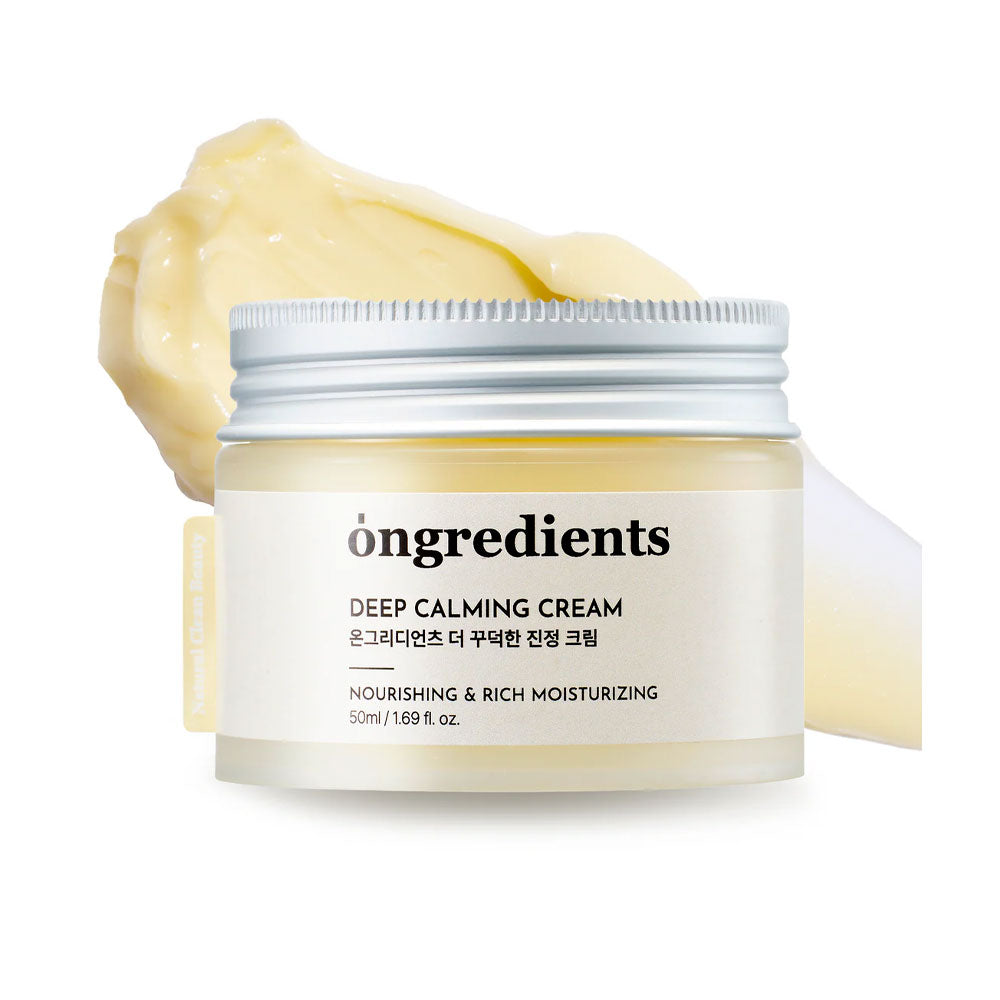 ONGREDIENTS Deep Calming Cream - Peaches&Creme Shop Korean Skincare Malta