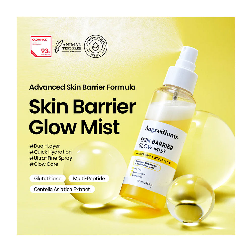 ONGREDIENTS Skin Barrier Glow Mist - Peaches&Creme Shop Korean Skincare Malta