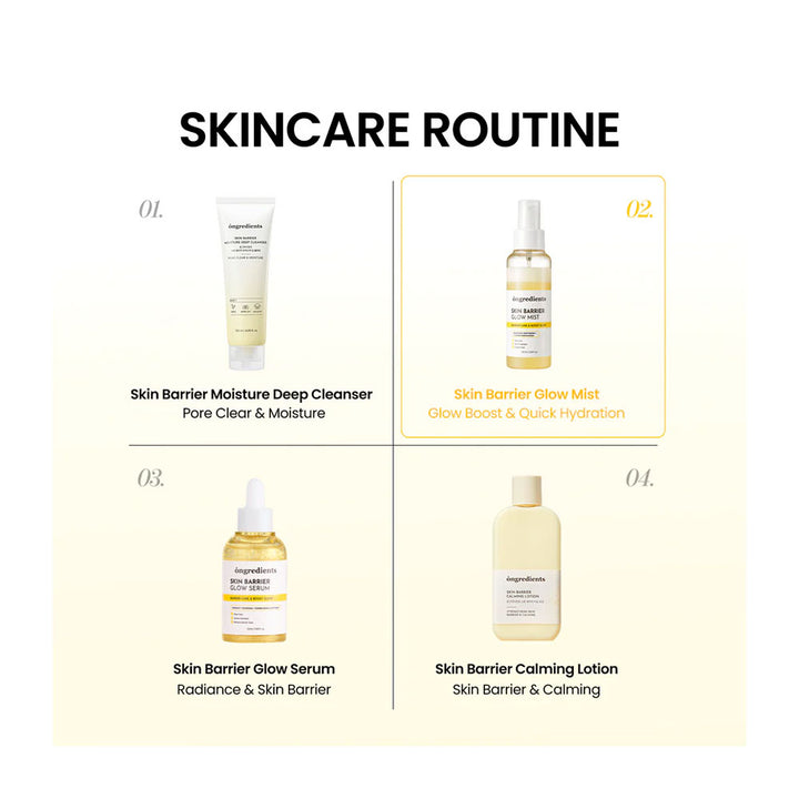 ONGREDIENTS Skin Barrier Glow Mist - Peaches&Creme Shop Korean Skincare Malta