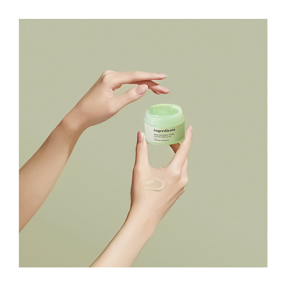 ONGREDIENTS Fresh Soothing Cream - Peaches&Creme Shop Korean Skincare Malta