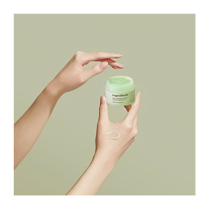 ONGREDIENTS Fresh Soothing Cream - Peaches&Creme Shop Korean Skincare Malta