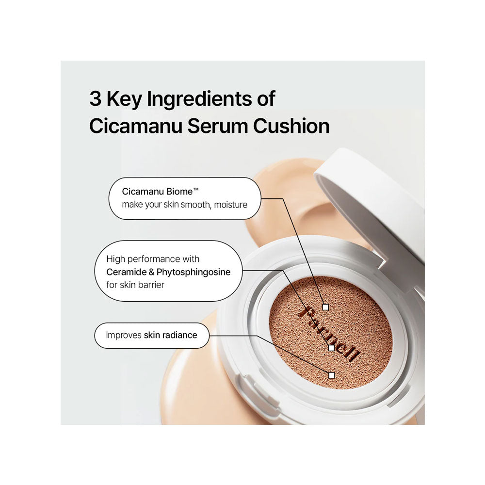 PARNELL Cicamanu Serum Cushion - Peaches&Creme Shop Korean Skincare Malta