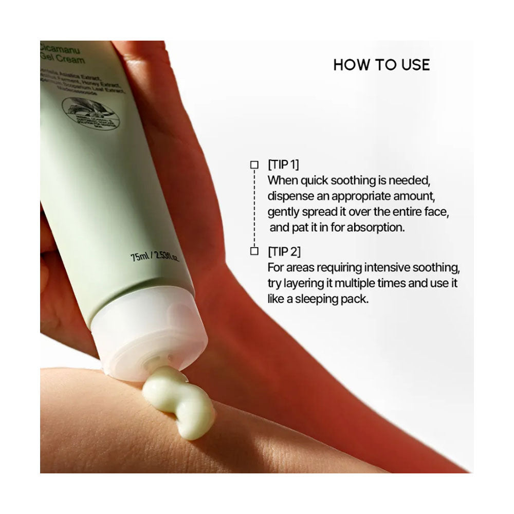 PARNELL Cicamanu Gel Cream - Peaches&Creme Shop Korean Skincare Malta
