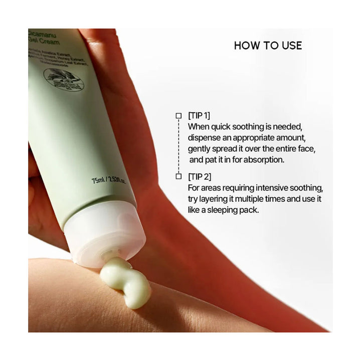 PARNELL Cicamanu Gel Cream - Peaches&Creme Shop Korean Skincare Malta