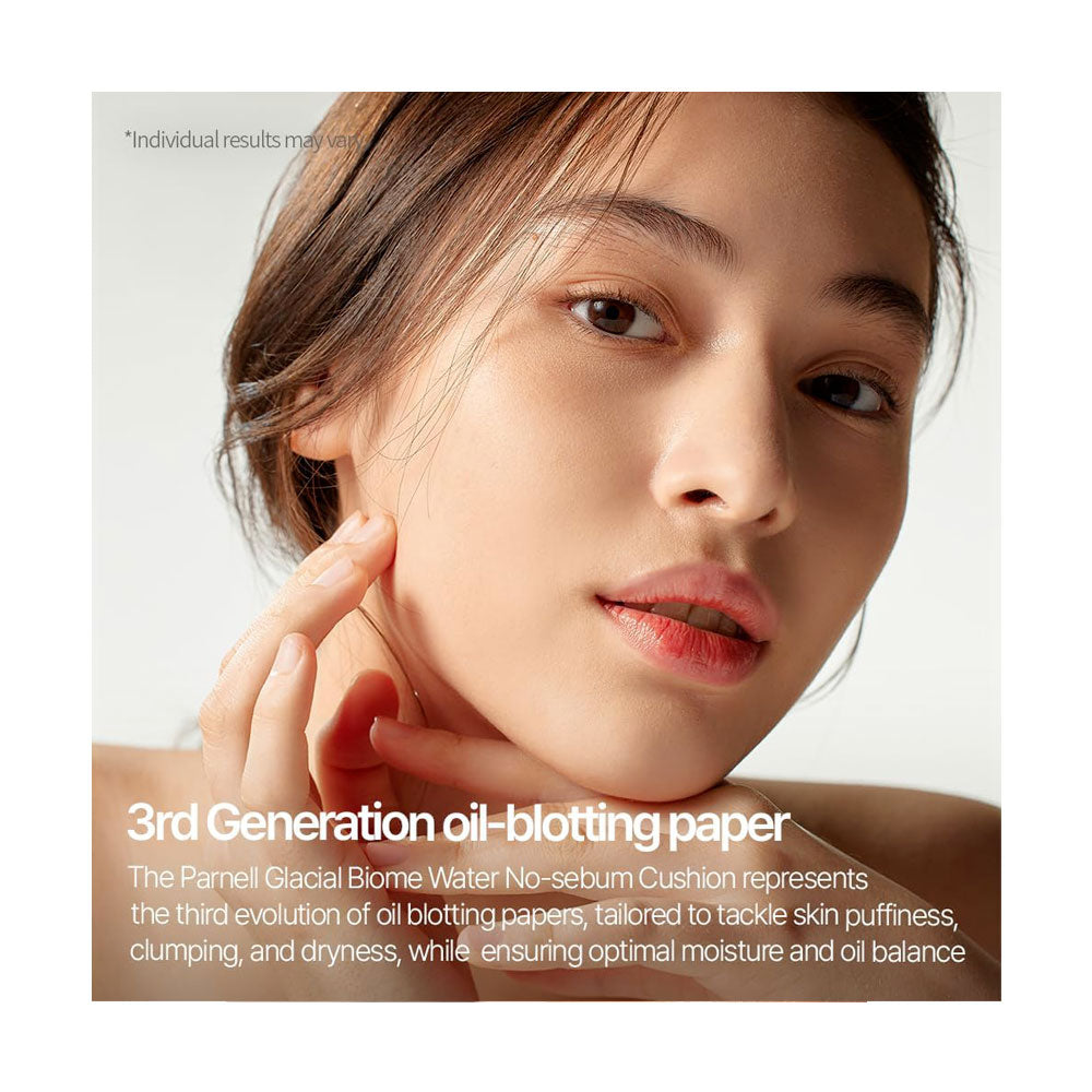 PARNELL Glacial Biome Water No-Sebum Cushion - Peaches&Creme Shop  Korean Skincare Malta