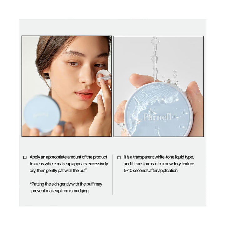 PARNELL Glacial Biome Water No-Sebum Cushion - Peaches&Creme Shop  Korean Skincare Malta