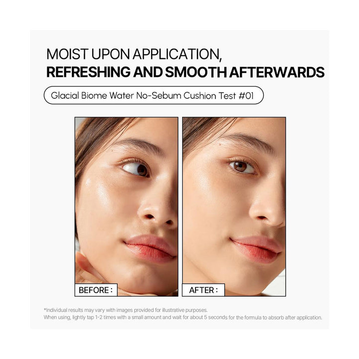 PARNELL Glacial Biome Water No-Sebum Cushion - Peaches&Creme Shop  Korean Skincare Malta