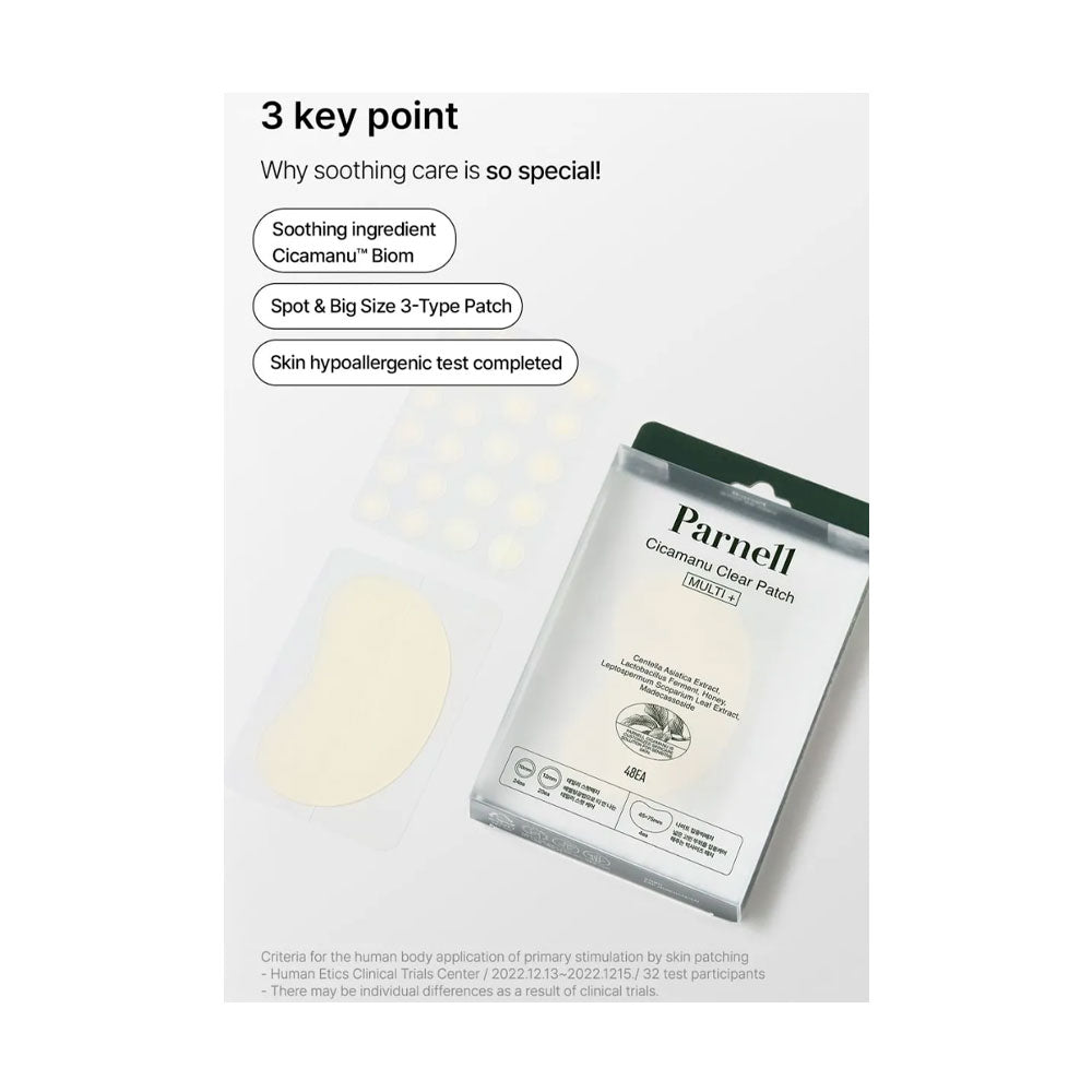 PARNELL Cicamanu Clear Patch Multi+  - Peaches&Creme Shop Korean Skincare Malta