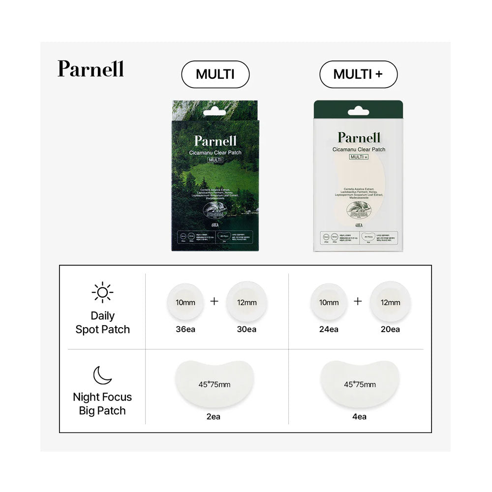 PARNELL Cicamanu Clear Patch Multi+  - Peaches&Creme Shop Korean Skincare Malta