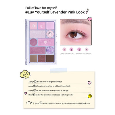 PERIPERA All Take Mood Technique Palette CHOIGOSIM Edition 05 Love You Pinkful Berry - Peaches&Creme Shop Korean Skincare Malta