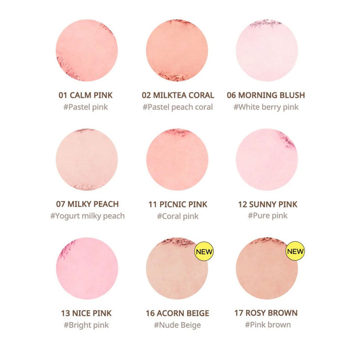 PERIPERA Pure Blushed Sunshine Cheek - Peaches&Creme Shop Korean Skincare Malta