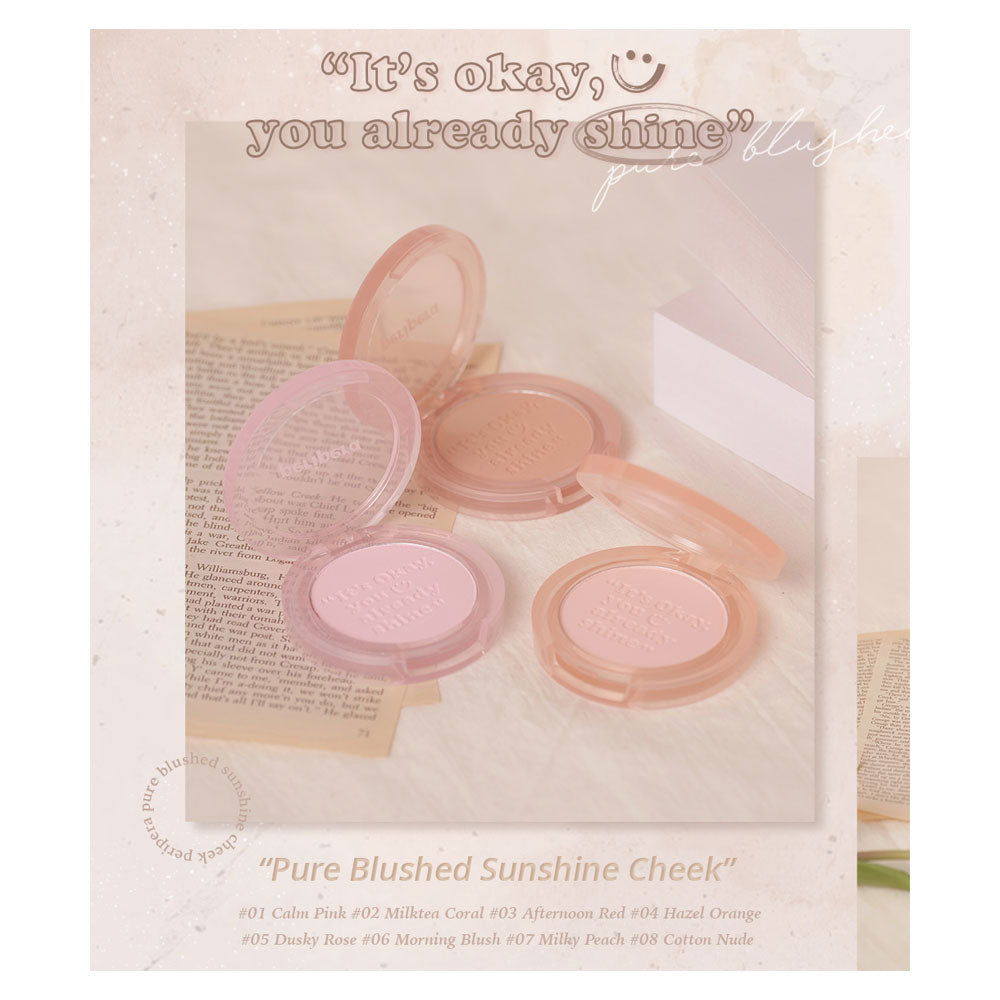 PERIPERA Pure Blushed Sunshine Cheek - Peaches&Creme Shop Korean Skincare Malta