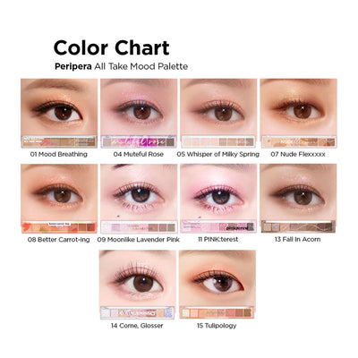 PERIPERA All Take Mood Palette 09 Moonlike Lavender Pink - Peaches&Creme Shop Korean Skincare Malta
