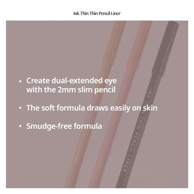 PERIPERA Ink Thin Thin Pencil Liner - Peaches&Creme Shop Korean Skincare Malta