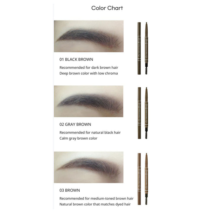 PERIPERA Speedy Eyebrow Auto Pencil - Peaches&Creme Shop Korean Skincare Malta