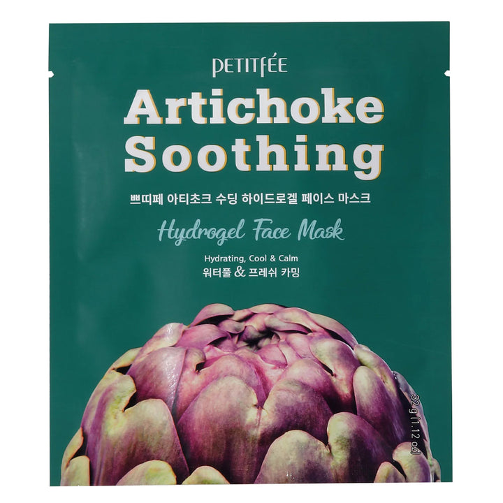 Petitfée Artichoke Soothing Hydrogel Face Mask - Peaches&Creme Shop Korean Skincare Malta