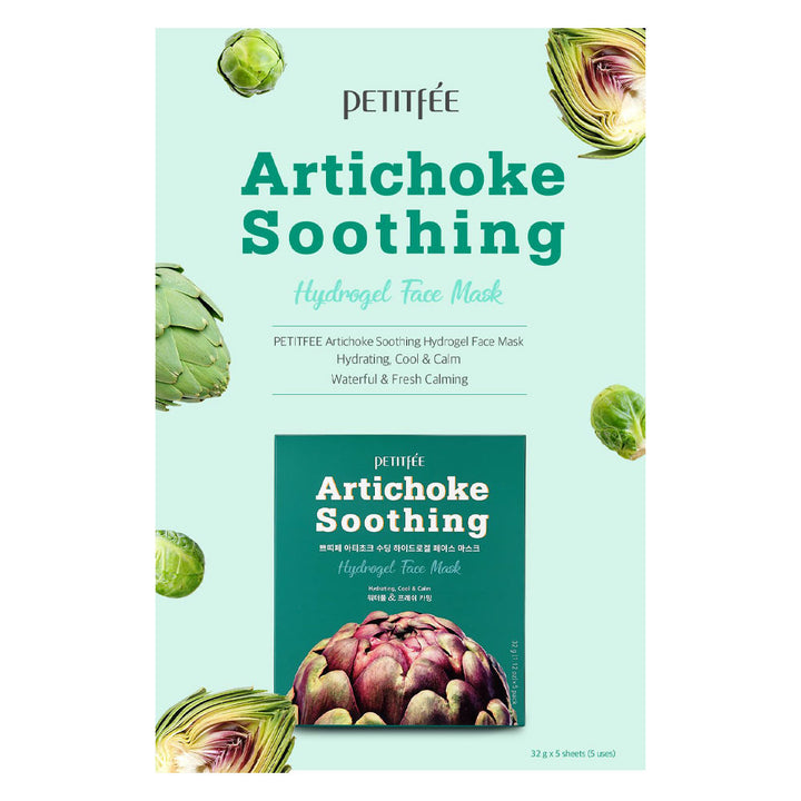 Petitfée Artichoke Soothing Hydrogel Face Mask - Peaches&Creme Shop Korean Skincare Malta