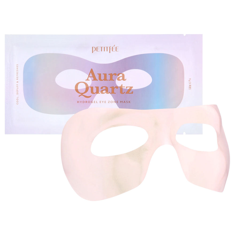 Petitfée Aura Quartz Hydrogel Eye Zone Mask Iridescent Lavender - Peaches&Creme Shop Korean Skincare Malta