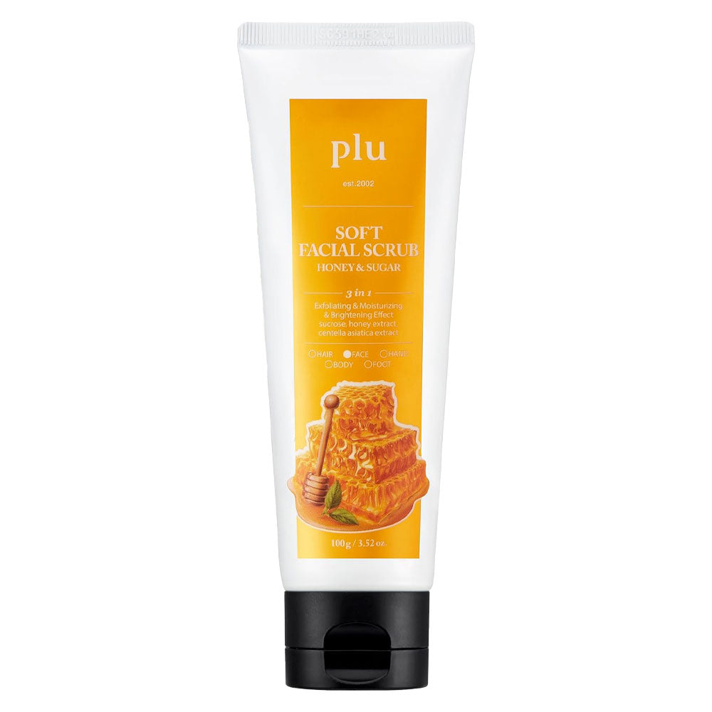 PLU Soft Facial Scrub Honey and Sugar - Peaches&Creme Shop Korean Skincare Malta