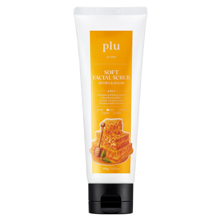 PLU Soft Facial Scrub Honey and Sugar - Peaches&Creme Shop Korean Skincare Malta