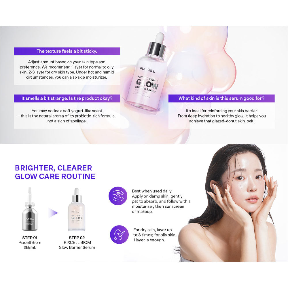PURCELL Pixcell Biom™ Glow Barrier Serum - Peaches&Creme Shop Korean Skincare Malta