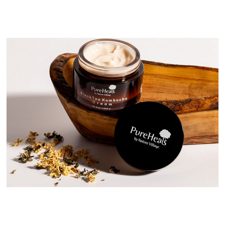 PUREHEALS Black Tea Kombucha Cream - Peaches&Creme Shop Korean Skincare Malta