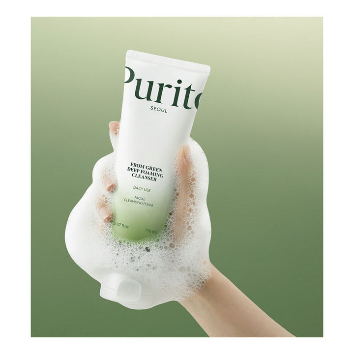 PURITO From Green Deep Foaming Cleanser - Peaches&Creme Shop Korean Skincare Malta