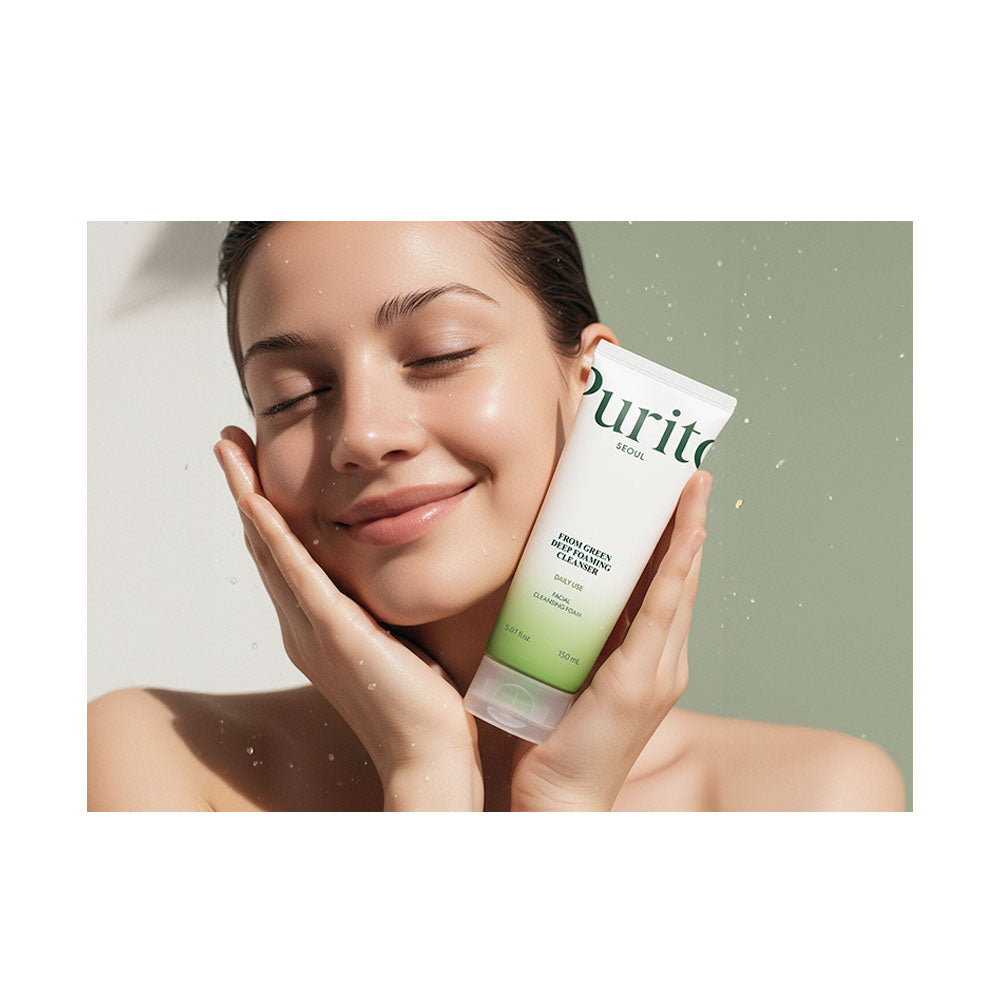 PURITO From Green Deep Foaming Cleanser - Peaches&Creme Shop Korean Skincare Malta