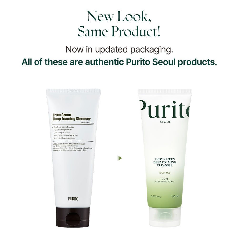 PURITO From Green Deep Foaming Cleanser - Peaches&Creme Shop Korean Skincare Malta