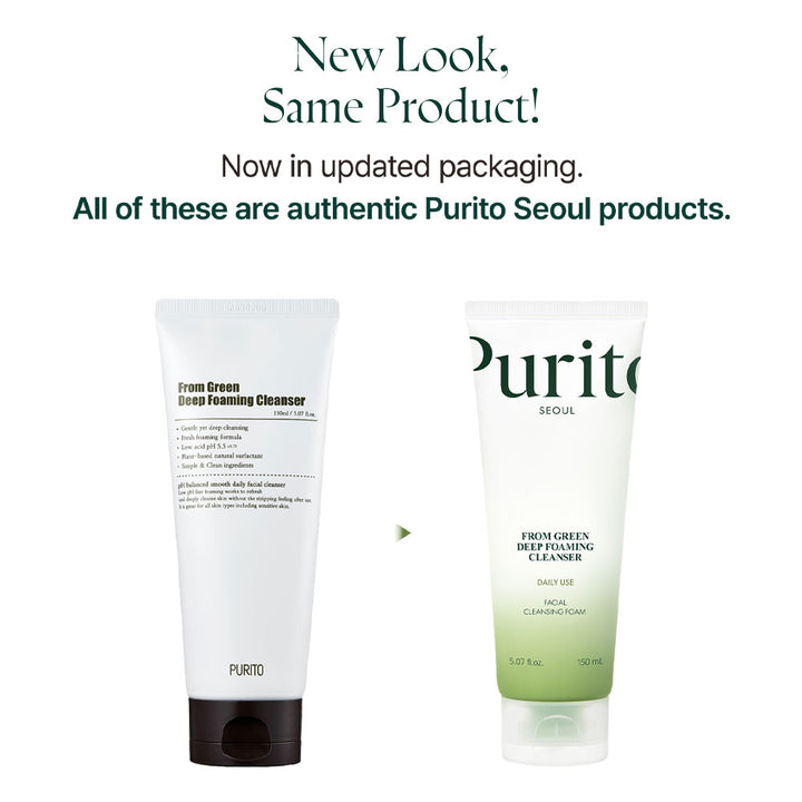 PURITO From Green Deep Foaming Cleanser - Peaches&Creme Shop Korean Skincare Malta
