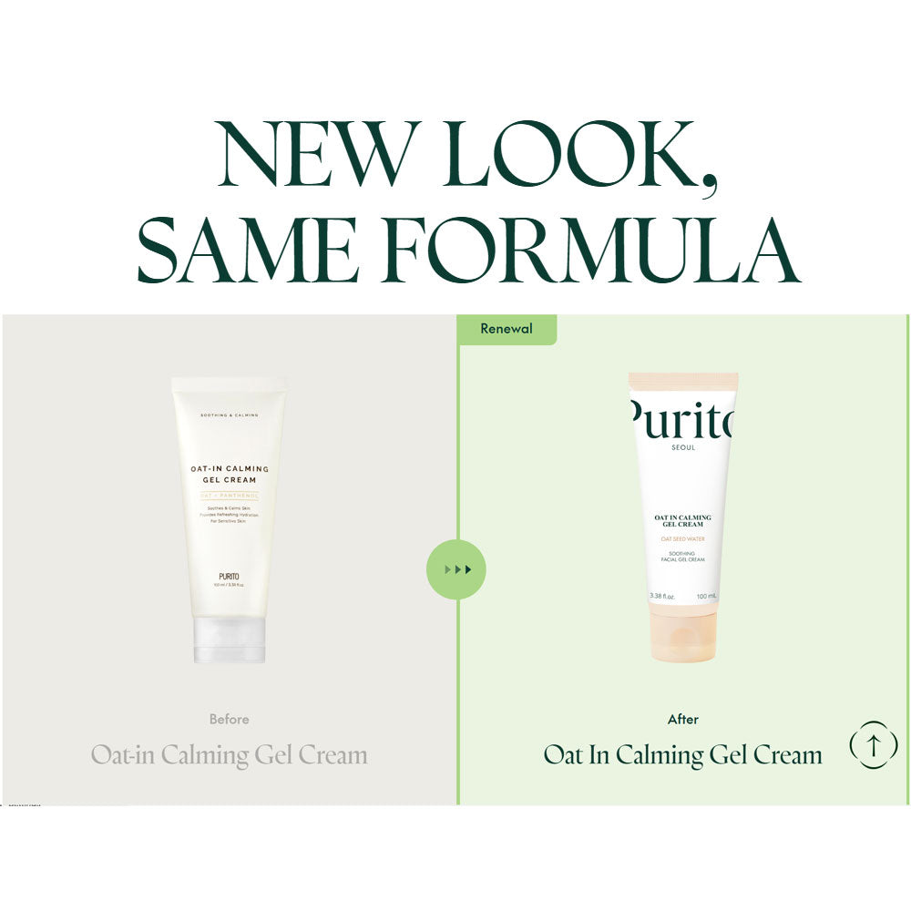 PURITO SEOUL Oat-In Calming Gel Cream - Peaches&Creme Shop Korean Skincare Malta