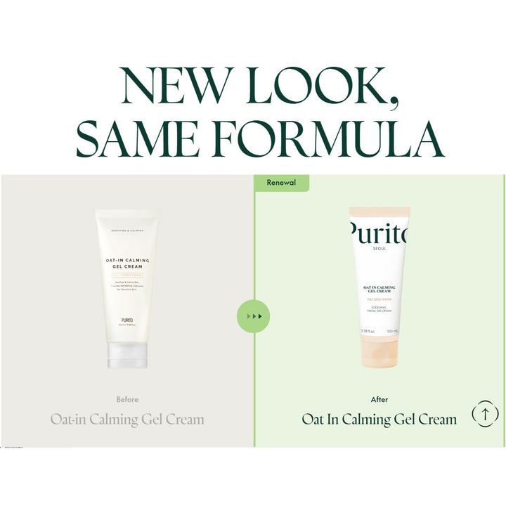 PURITO SEOUL Oat-In Calming Gel Cream - Peaches&Creme Shop Korean Skincare Malta
