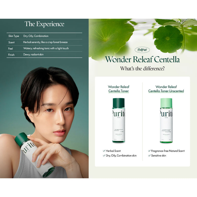 PURITO SEOUL Wonder Releaf Centella Toner - Peaches&Creme Shop Korean Skincare Malta