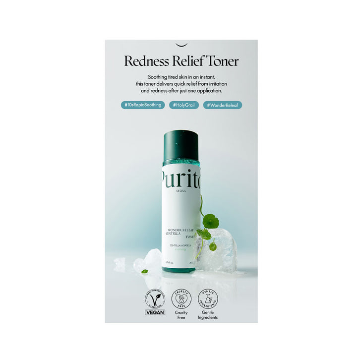 PURITO SEOUL Wonder Releaf Centella Toner - Peaches&Creme Shop Korean Skincare Malta