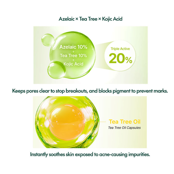 PURITO SEOUL Azelaic Acid 10 Kojic Tea Tree Serum - Peaches&Creme Shop  Korean Skincare Malta