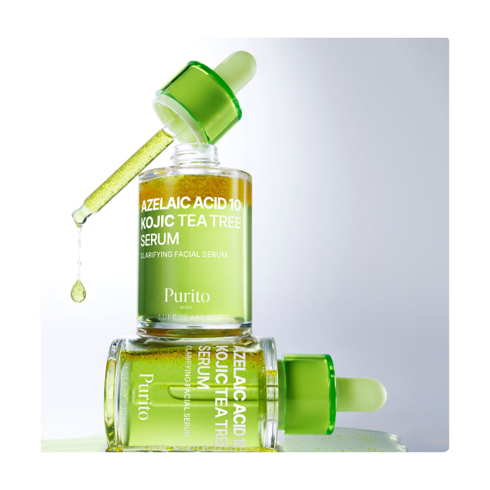 PURITO SEOUL Azelaic Acid 10 Kojic Tea Tree Serum - Peaches&Creme Shop  Korean Skincare Malta