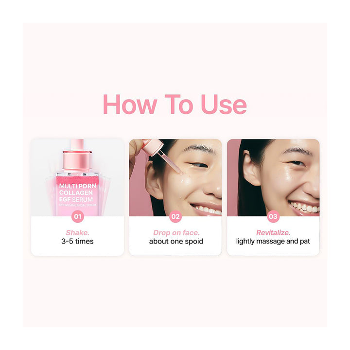 PURITO SEOUL Multi PDRN Collagen EGF Serum - Peaches&Creme Shop Korean Skincare Malta